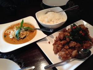 Noi Bend Oregon Curry and Cripsy Garlic Chicken