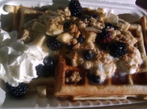 Crazy Delicious Waffles Parfait